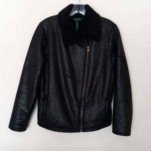 Ralph Lauren • Women's Zip Up Moto Jacket